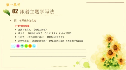 统编版语文四年级上册2024-2025学年度第一单元习作： 推荐一个好地方（课件）