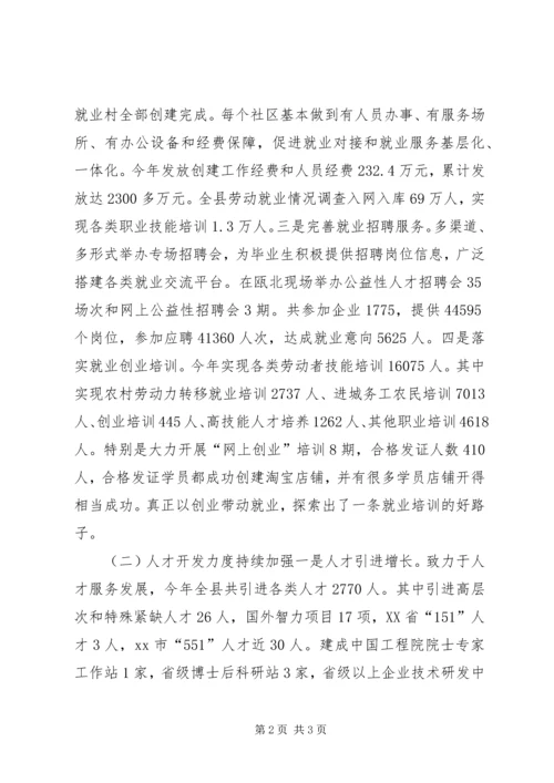 人社局年度人才服务工作总结.docx