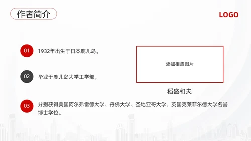 红黑简约3d活法稻盛和夫PPT模板宣传PPT动态PPT读书分享