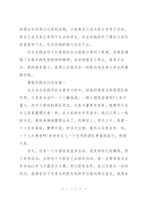 暑假实践活动总结10篇.docx