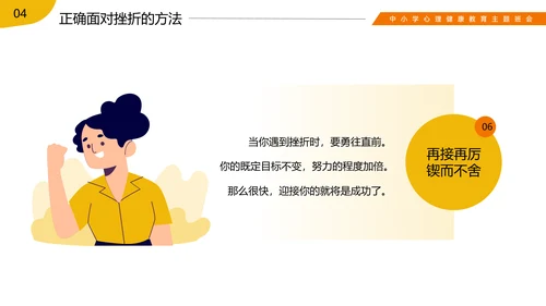 挫折是成长的必修课心理健康班会ppt模板