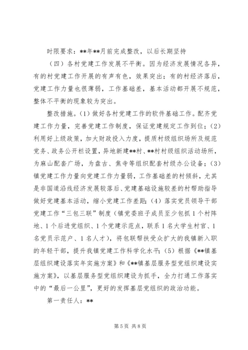 乡镇基层党建工作整改方案.docx