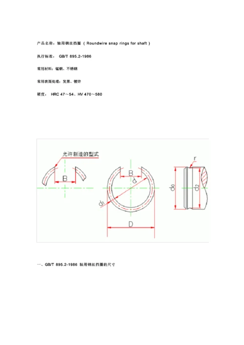 钢丝挡圈尺寸标准.docx