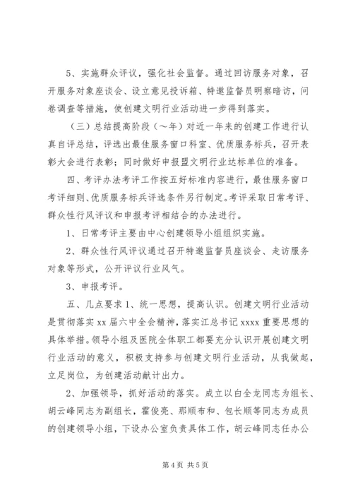 医院创建精神文明单位方案 (18).docx