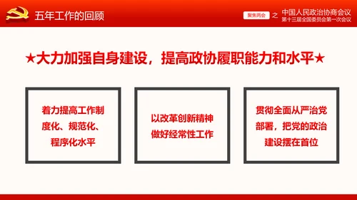 全国两会政协常委会工作报告ppt