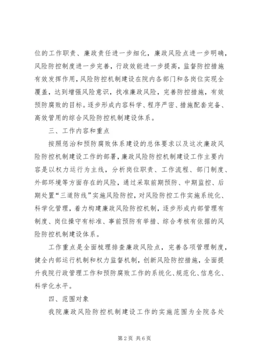 职业学院廉政建设指导方案.docx