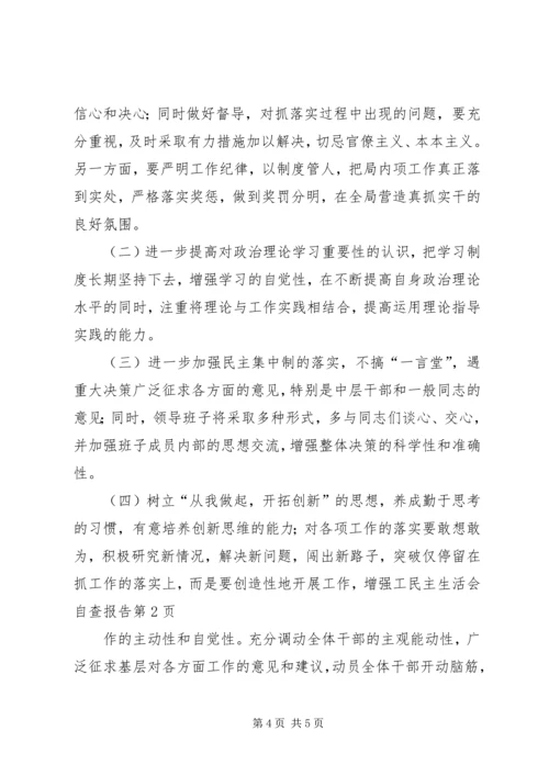 民主生活会自查报告 (14).docx