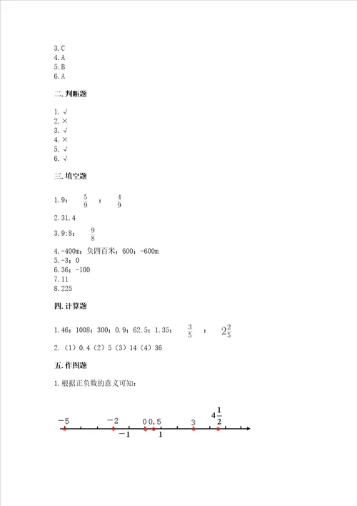 小学六年级下册数学期末测试卷精品达标题