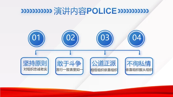 蓝色大气司法警察公安工作汇报动态PPT模板