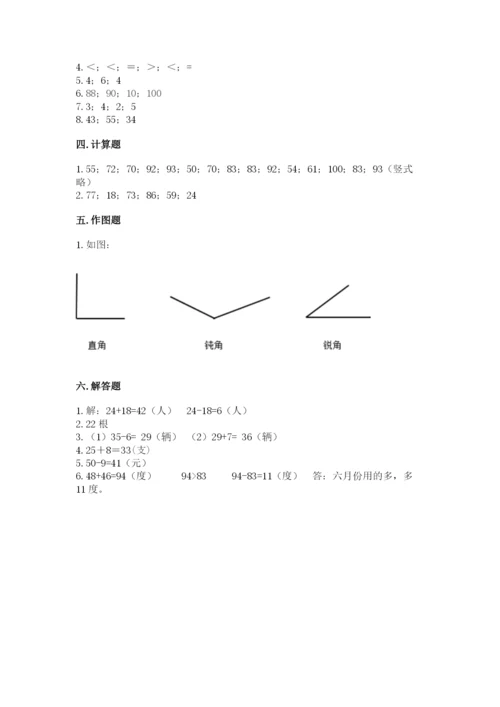 2022人教版二年级上册数学期中测试卷含答案【b卷】.docx