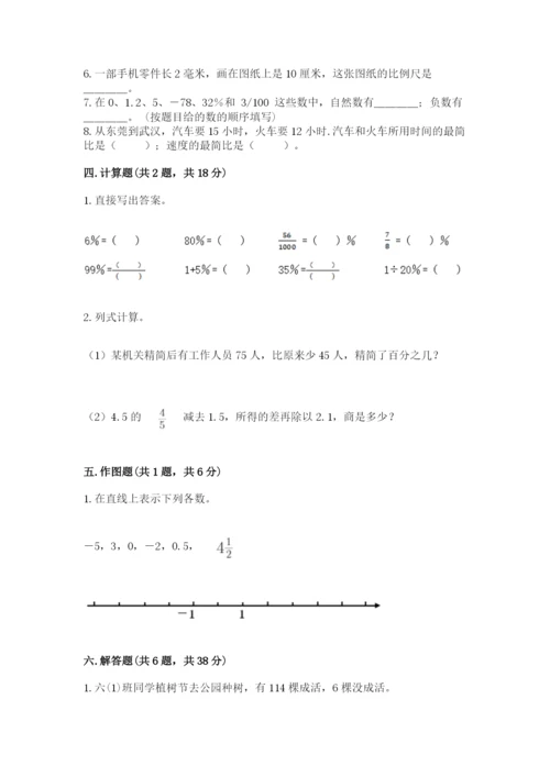 沪教版数学六年级下册期末检测试题及参考答案【培优a卷】.docx