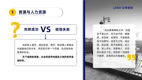 蓝黄微粒简约人力资源管理培训PPT员工培训