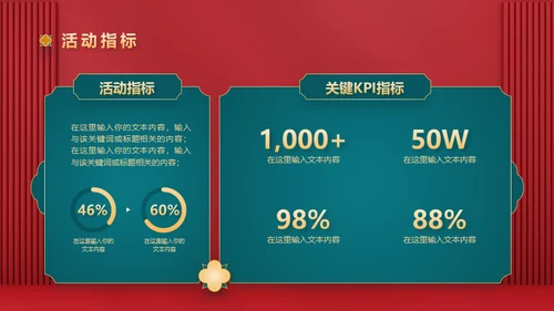 红色新禧新中式中国风中秋节活动营销策划通用PPT模板