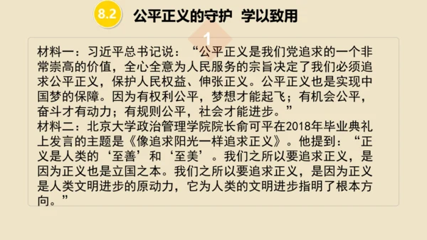 第八课  维护公平正义 （复习课件20张PPT）