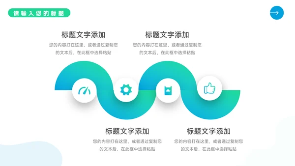 蓝绿渐变全屏转正述职报告PPT模板