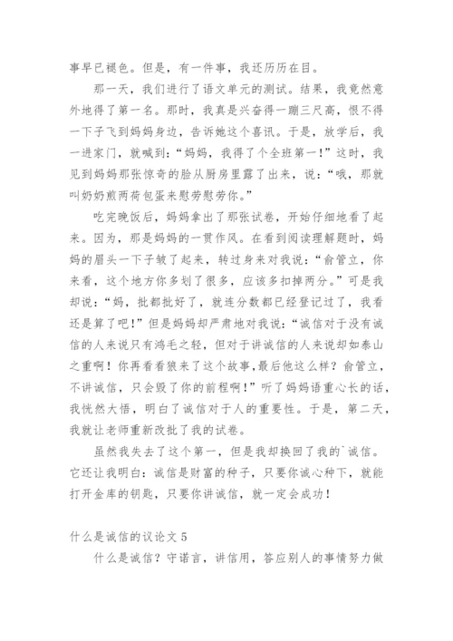什么是诚信的议论文.docx