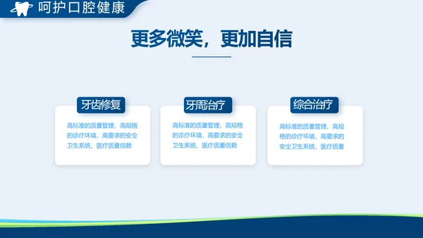 蓝色牙科口腔宣传动态PPT