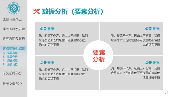 北京大学高校通用论文答辩开题报告PPT模板