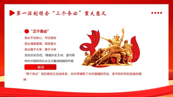 三个务必二十大精神党课PPT课件