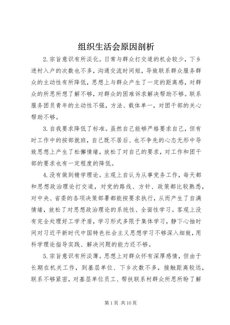 组织生活会原因剖析.docx