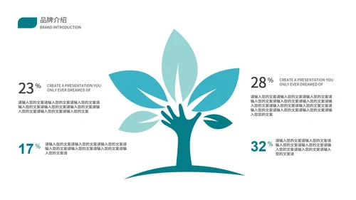 渐变风青色医药产品介绍PPT模板