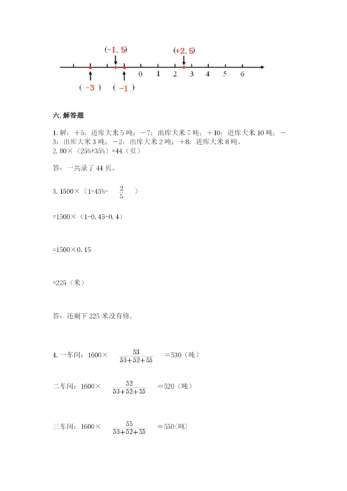 凌源市六年级下册数学期末测试卷（夺冠系列）.docx
