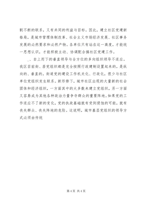 新形势下的街道社区党建工作调查 (8).docx