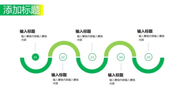 绿色时尚夏日小清新工作汇报通用PPT模板
