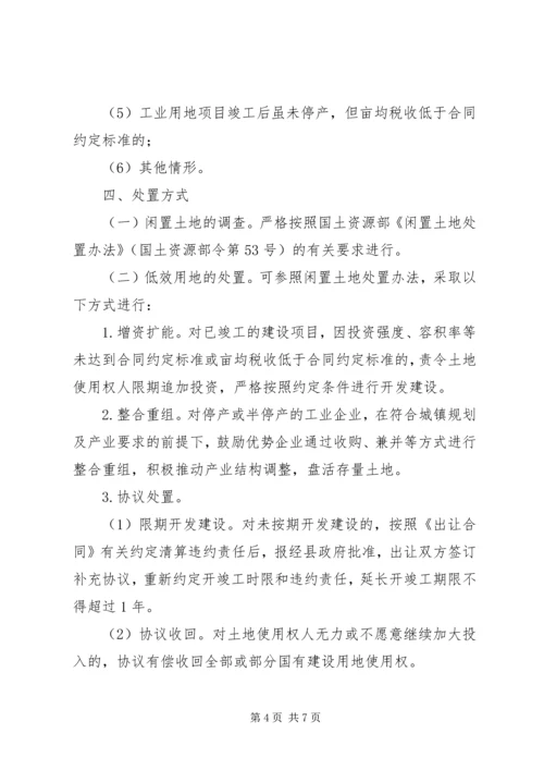 闲置土地清理处置实施方案.docx