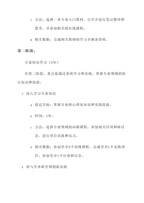 零基础学业规划方案