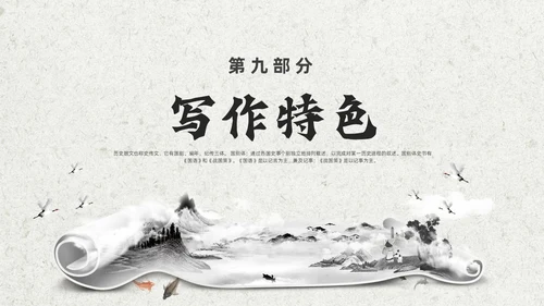 灰色创意卷轴邹忌讽齐王纳谏课件