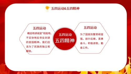 五四青年节火红的热情通用PPT模板