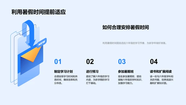 六年级学习报告PPT模板