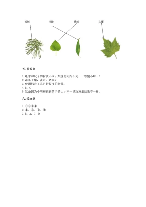 教科版一年级上册科学期末测试卷（轻巧夺冠）.docx