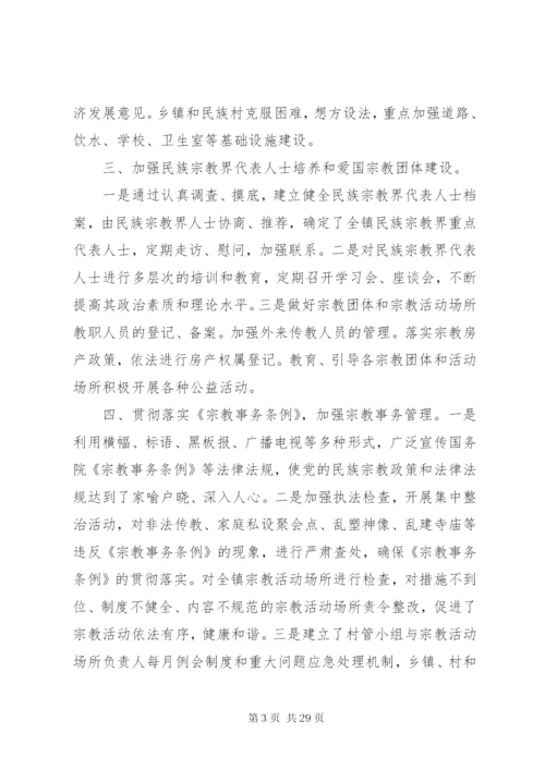 关于民族宗教问题的自查报告_1.docx