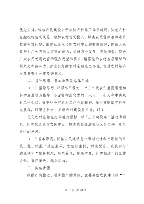 诚信农民建设工作实施方案 (2).docx