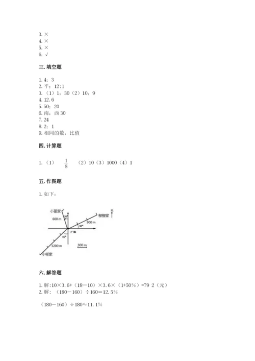 小学数学六年级上册期末考试试卷附完整答案（必刷）.docx