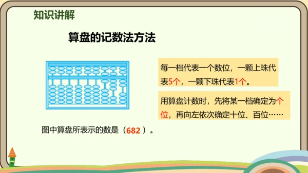 人教版数学四年级上册1.10 计算工具的认识  算盘  计算器课件(共25张PPT)