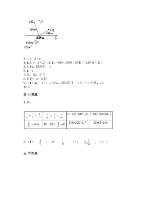 2022年人教版六年级上册数学期末测试卷完整.docx