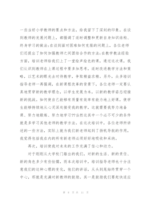 新教师岗前培训总结.docx