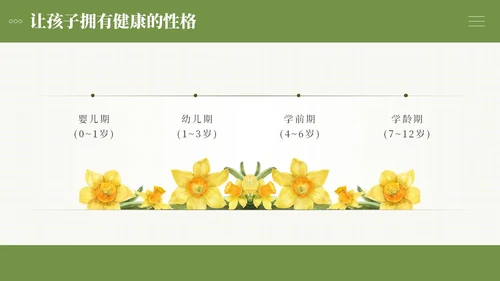 小清新绿色系简约向日葵花卉好妈妈胜过好老师读书分享ppt