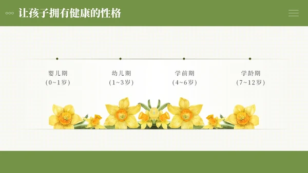 小清新绿色系简约向日葵花卉好妈妈胜过好老师读书分享ppt