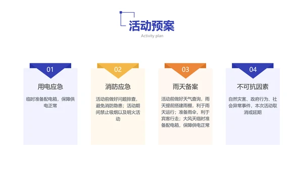 蓝白色商务风地产暖场活动方案