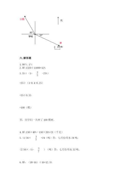 小学数学六年级上册期末考试试卷及参考答案ab卷.docx