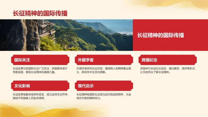 长征纪念日主题教育PPT模板