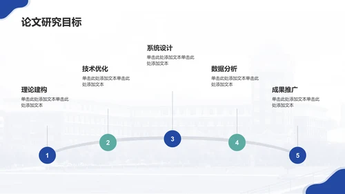 蓝色简约风本科开题答辩PPT模板