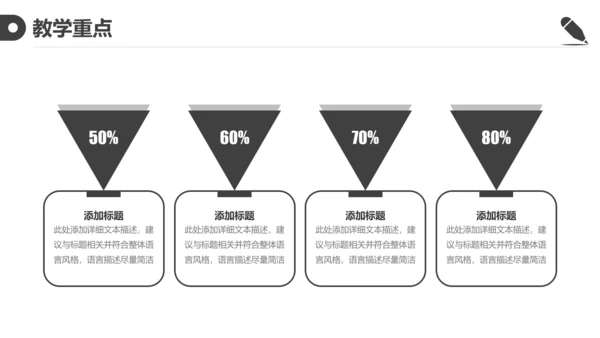 黑白简约教育教学课程设计教师说课PPT模板
