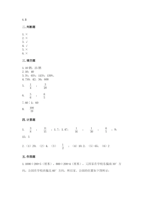 小学数学六年级上册期末模拟卷【各地真题】.docx