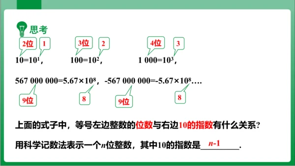 1.5.2 科学记数法 课件 (共24张PPT)【2023秋人教七上数学高效实用备课】