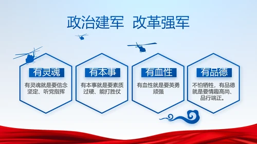 蓝色党建党支部年年终总结学习教育PPT